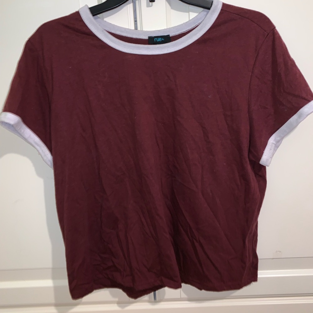 Red crop top